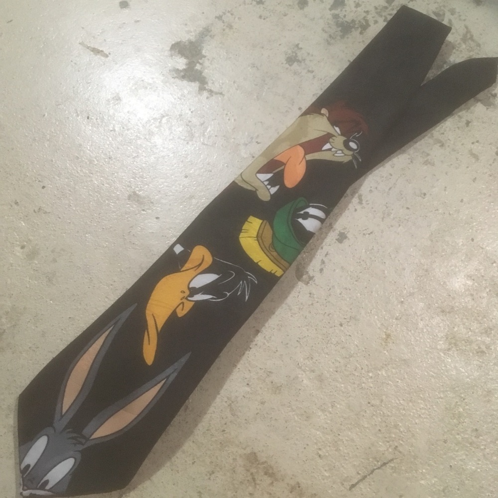Vintage 1994 looney tunes mania tie